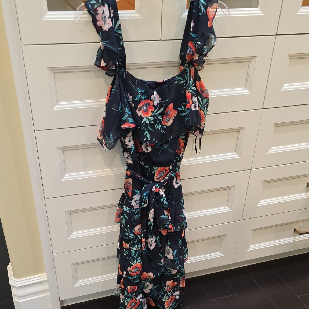 Floral Ruffle Dress - Picture 2 of 4